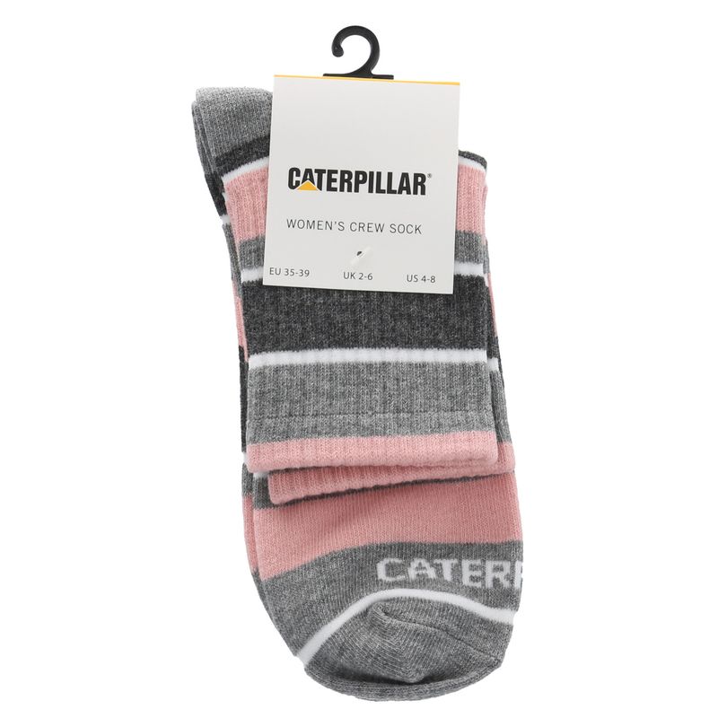 CAT - Calcetín Mujer Diseño Rayas Medio Rosa CAT