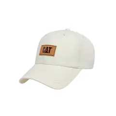 CAT - Jockey Parche de Cuero Blanco