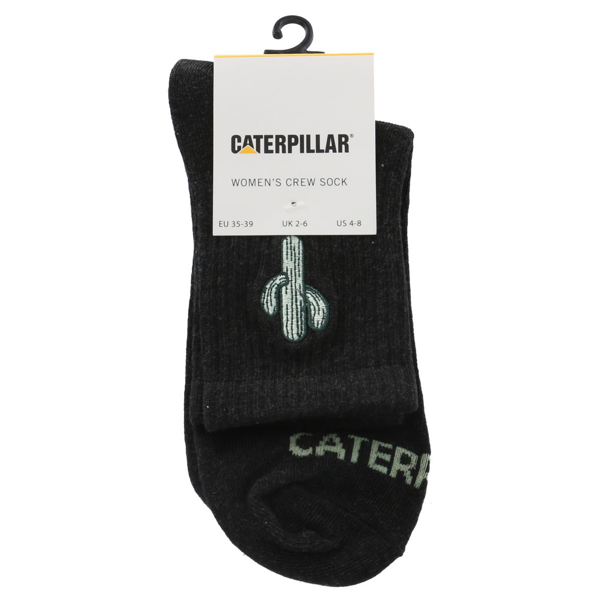 CAT - Calcetín Medio Diseño Cactus Medio Negro CAT