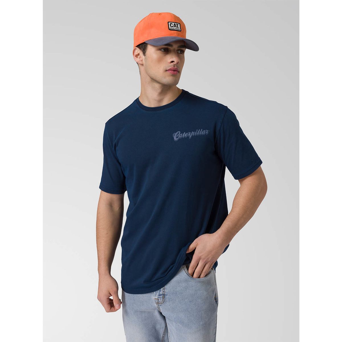 CAT - Jockey 6 Panel Logo Naranja CAT