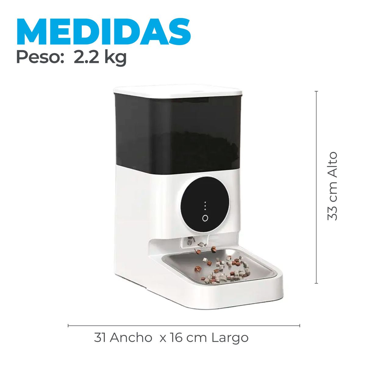 MUNDO ONLINE - Dispensador Automatico Comida Mascotas 4.5 lts.