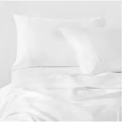CANNON - Sabanas King Plazas 500 Hilos 100% Algodon Thin White