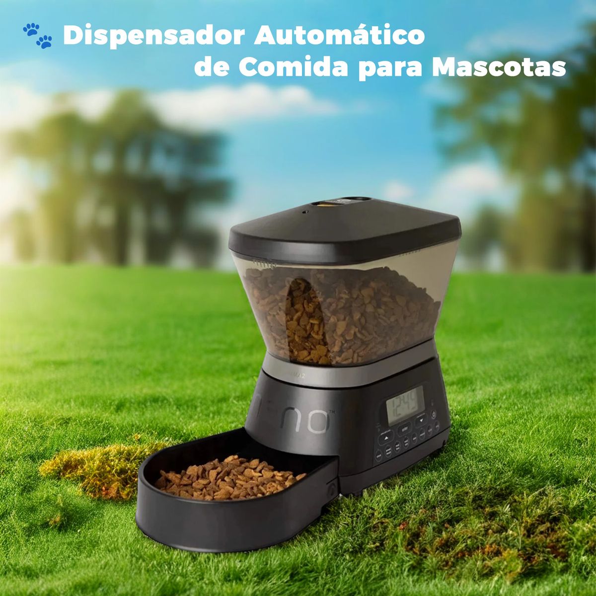 MUNDO ONLINE - Dispensador Automático Comida Mascotas 6 lts.