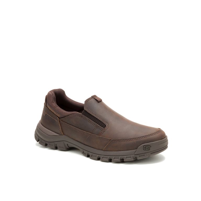 Zapatilla Cuero Threshold Slip On Hombre Café