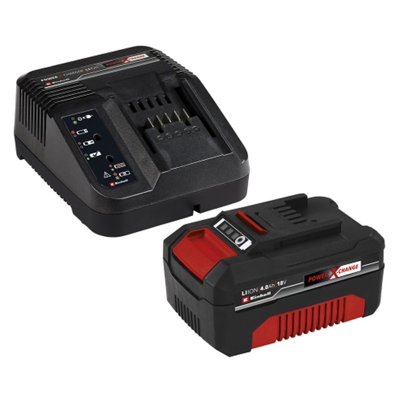 EINHELL - KIT BATERIA 4.0 AH + CARGADOR RAPIDO DE 18V