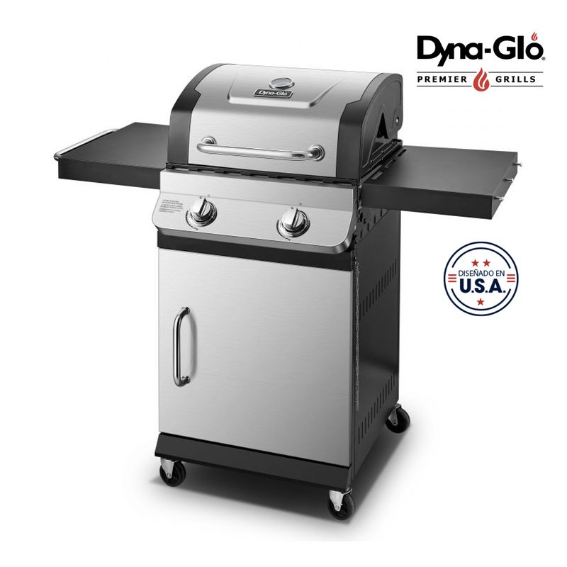 DYNAGLO - Parrilla a Gas 2 Quemadores Acero Inoxidable Premier DynaGlo