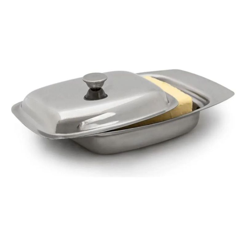 CUINER - Mantequillero Acero Inoxidable Rectangular 500cc