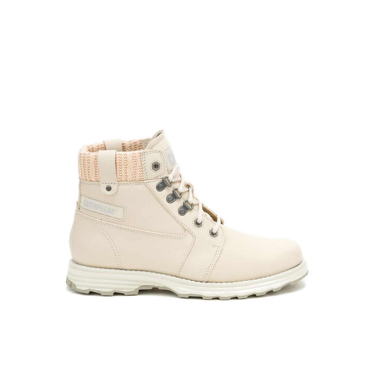 CAT - Botín Cuero Charlie Mujer Beige CAT