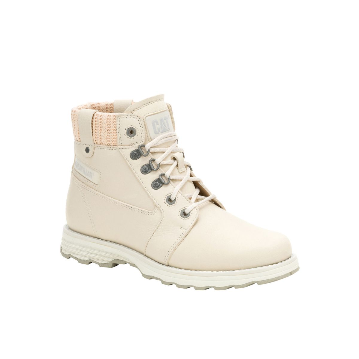 CAT - Botín Cuero Charlie Mujer Beige CAT