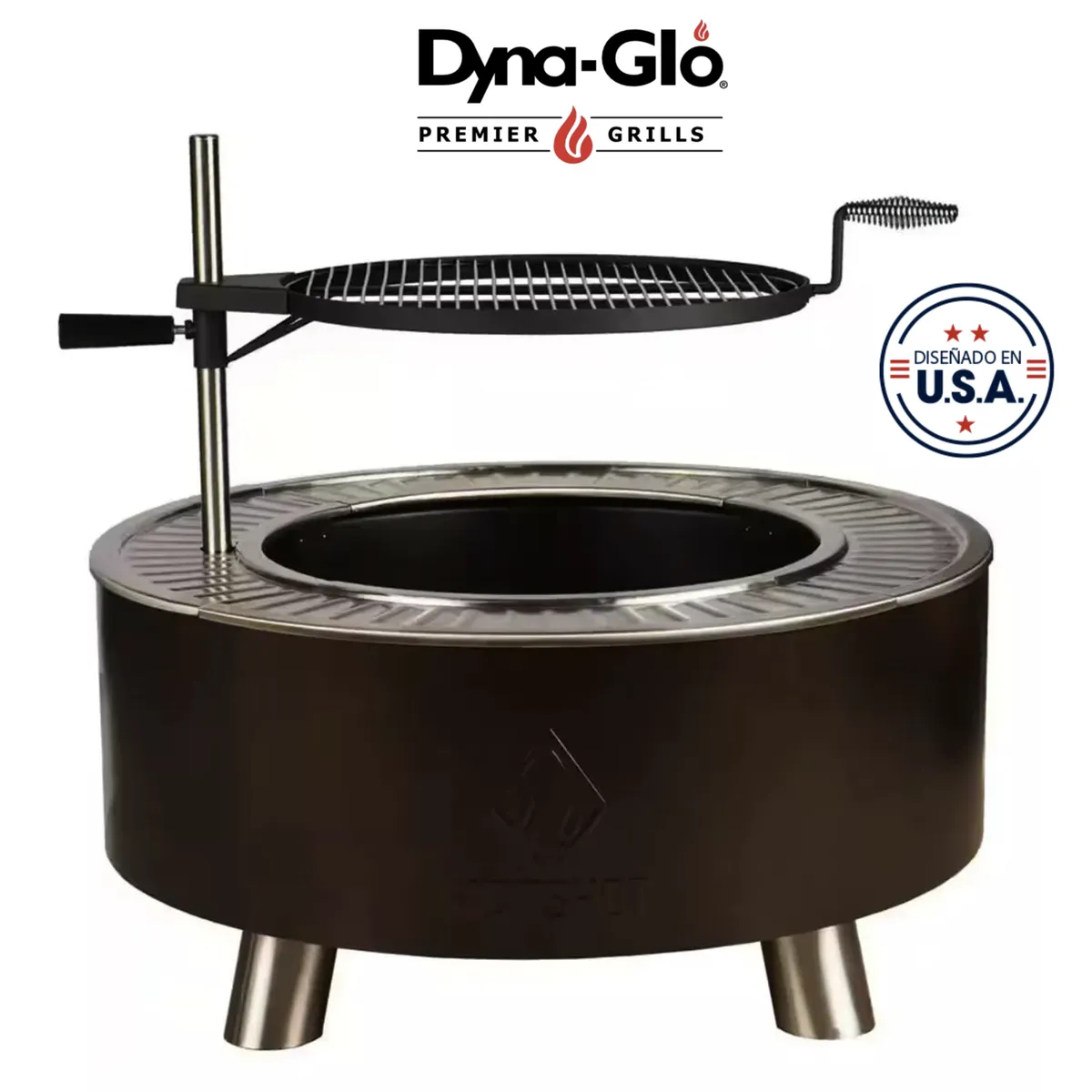 DYNAGLO - Brasero y Parrilla Smokeless Acero HotShot DynaGlo 86 cm