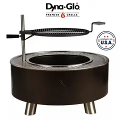 DYNAGLO - Brasero y Parrilla Smokeless Acero HotShot