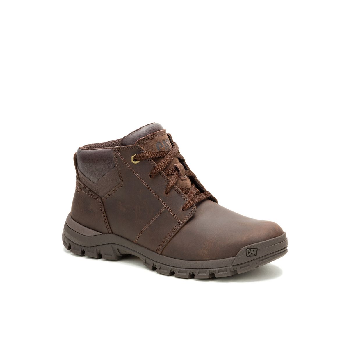 CAT - Botín Cuero Threshold Chukka Hombre Café Oscuro CAT