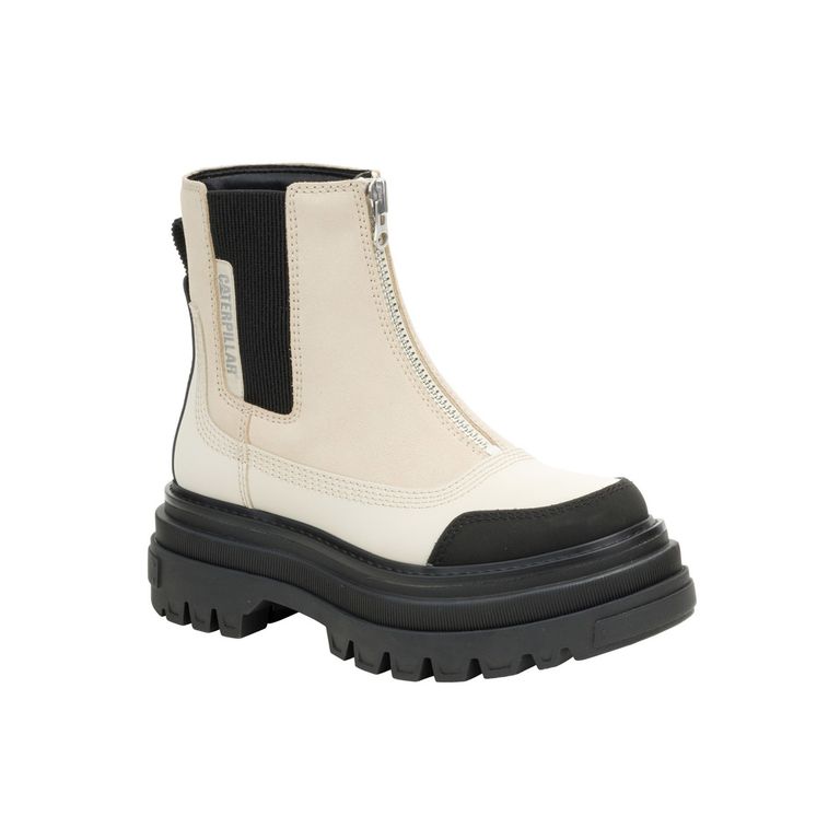 Botín Bolder Chelsea Zip Mujer Beige