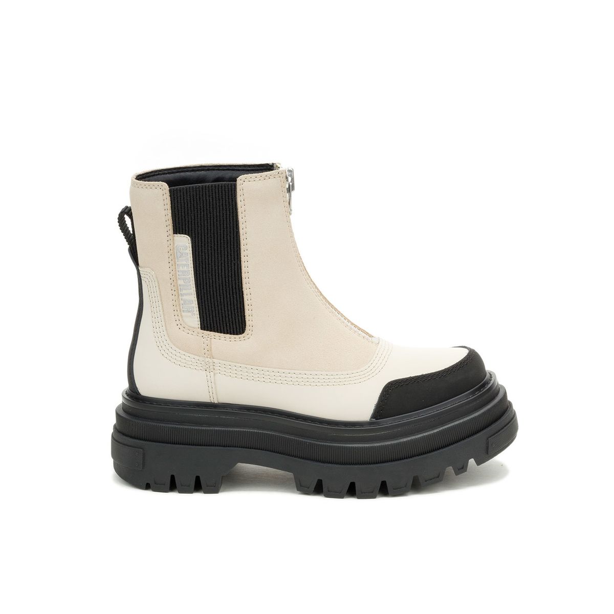 CAT - Botín Bolder Chelsea Zip Mujer Beige CAT