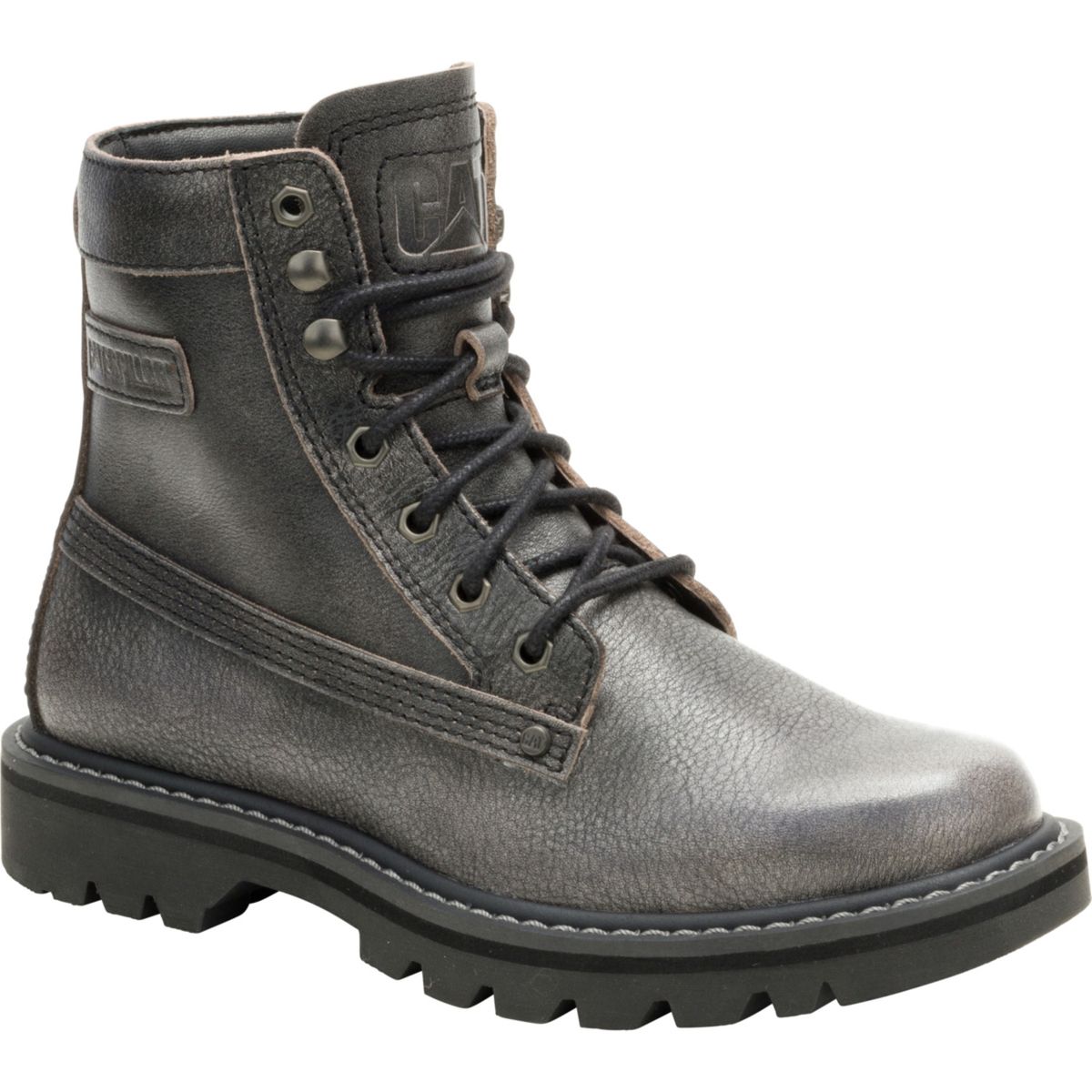 CAT - Botín de Cuero Colorado Grader Mujer Negro CAT