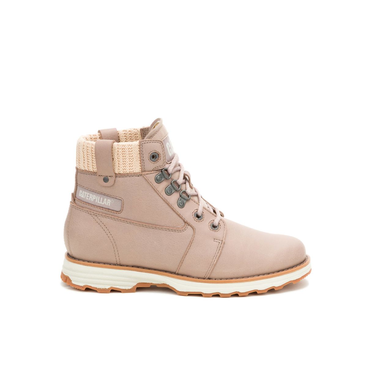 CAT - Botín Cuero Charlie Mujer Palo Rosa CAT