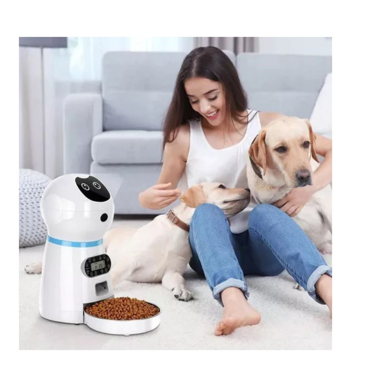 GENERICO - Robot Alimentador Automático Para Mascotas Dispensador SKU CH