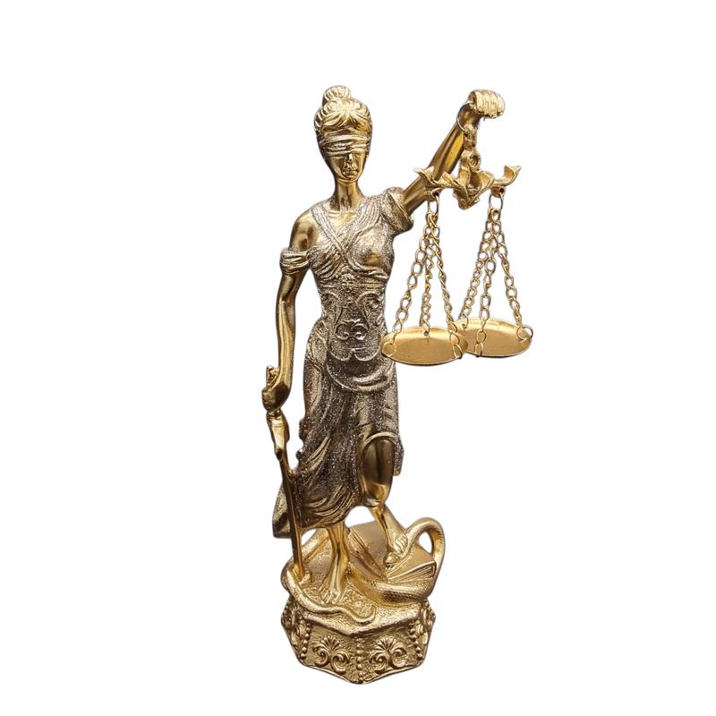 GENERICO - Dama De La Justicia Figura Decorativa  28 cm