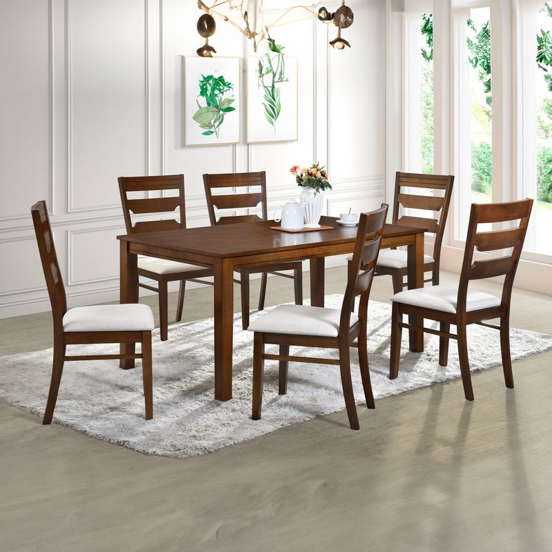 EXIT - Juego De Comedor 6 Sillas Galicia 100% Madera - Exit