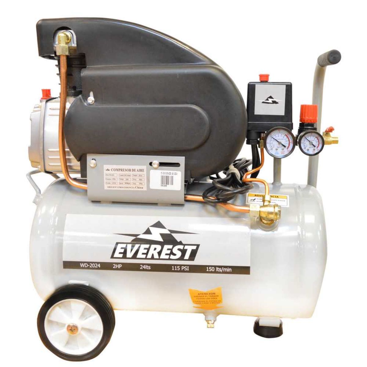 EVEREST - COMPRESOR 24 LTS 2HP WD-2024 EVEREST