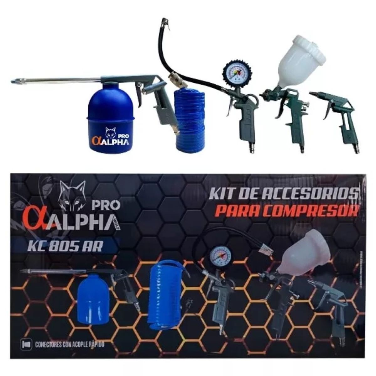 ALPHA - COMPRESOR KIT ACCESORIOS ALPHA