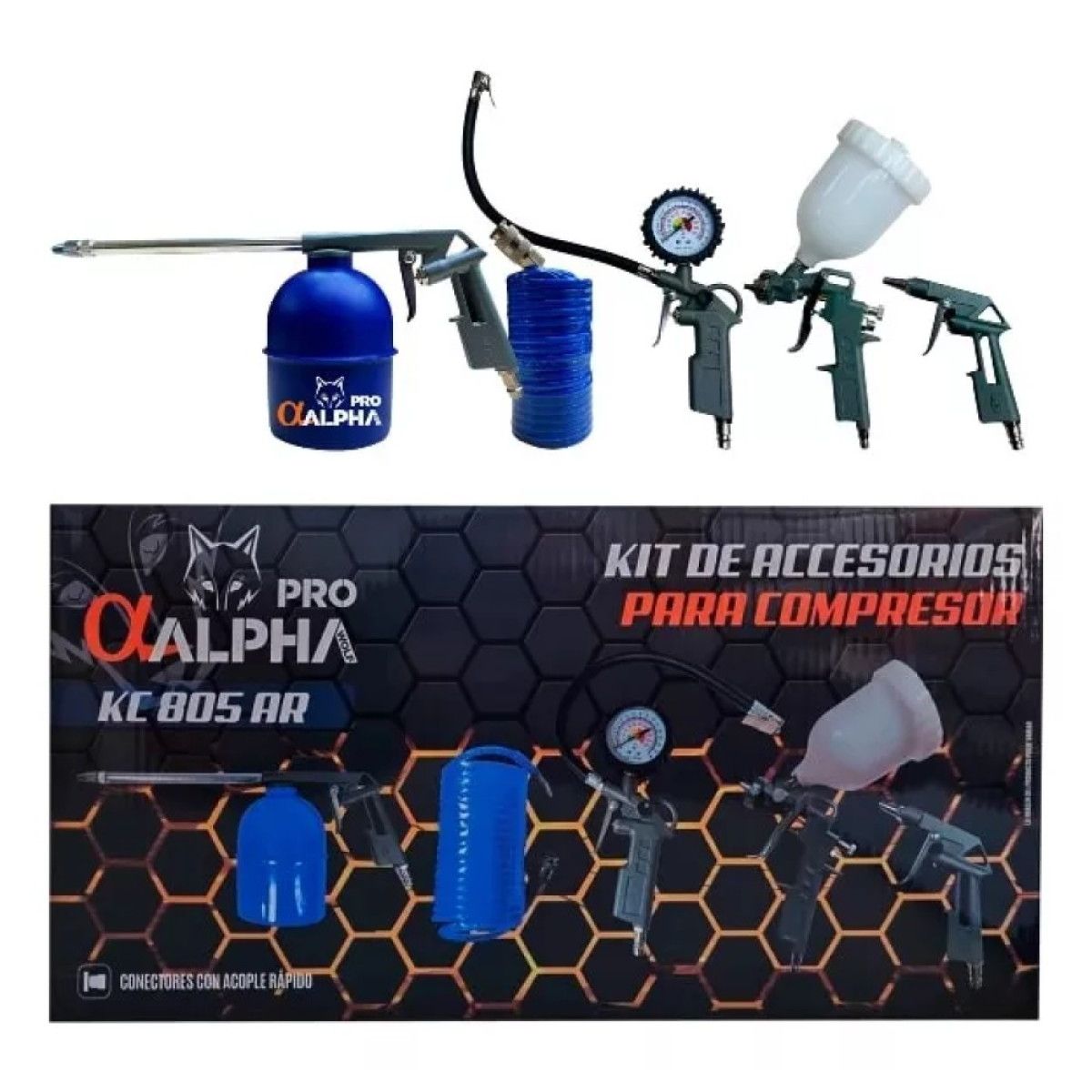 ALPHA - COMPRESOR KIT ACCESORIOS ALPHA