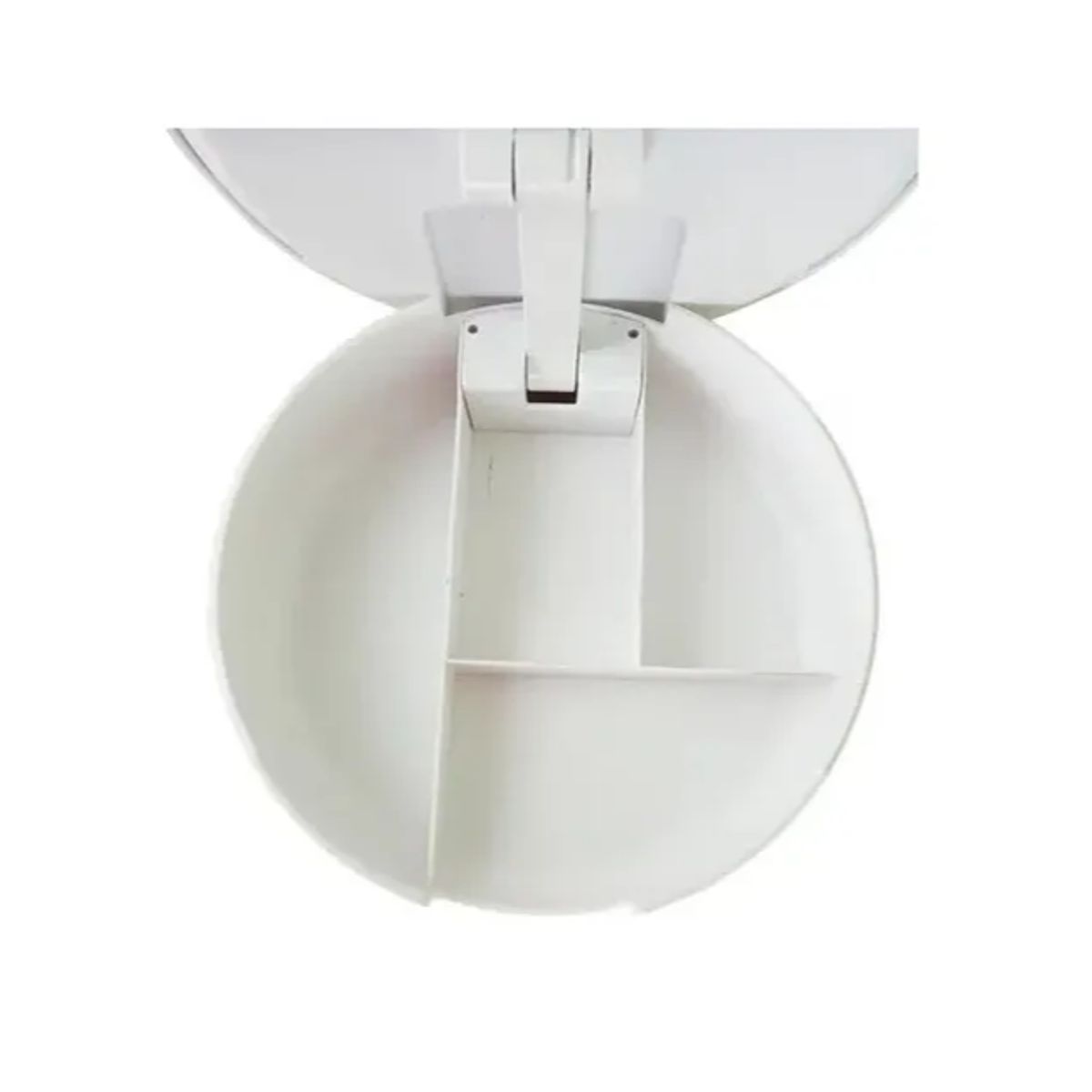 GENERICO - Espejo Tocador Triple Con Compartimiento Aumento 5x Luz Led