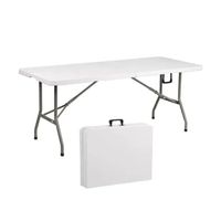 Mesa Plegable 1.8 Mts Tipo Maleta Portatil Camping Jardin