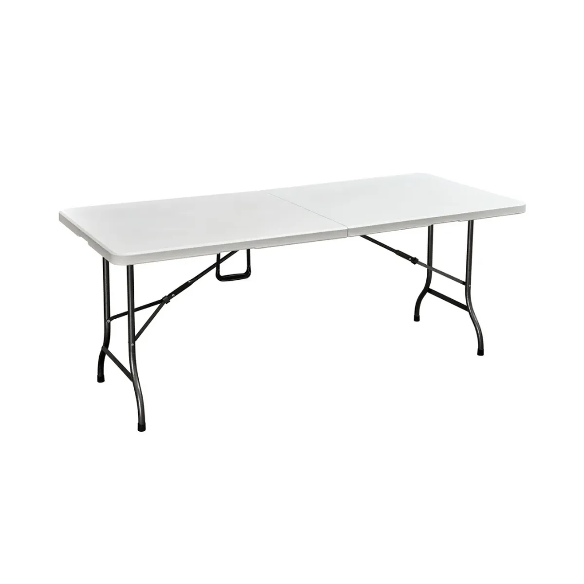 GENERICO - Mesa Plegable Camping 180 X 75 Cms Portátil Color Blanco