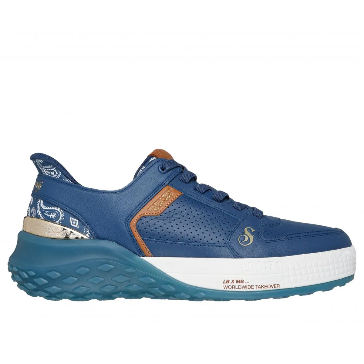 SKECHERS - Zapatillas Hombre Slip-ins Sizzle NVY Azul Skechers