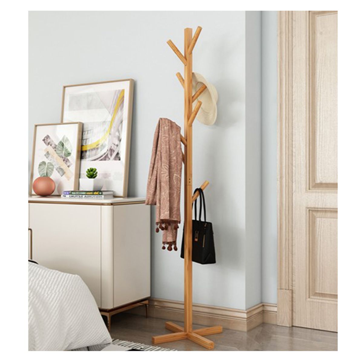 E CHAIRS BY MASLIAH - Perchero Colgador De Pie De Madera 158x38 Cm