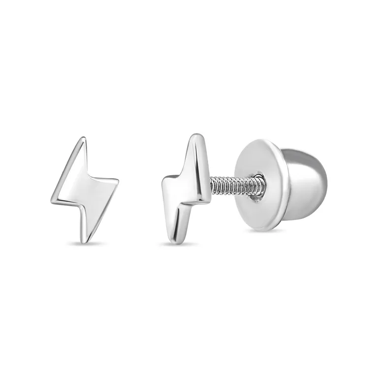 Aros de Rayo de Plata 925 Plateado TALLA UNICA