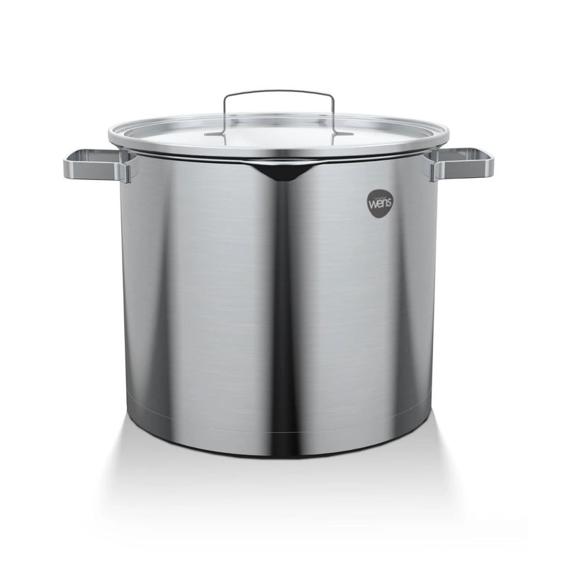WENS - Cacerola Alta Acero Inoxidable 24Cm Cocina Con Tapa Wens