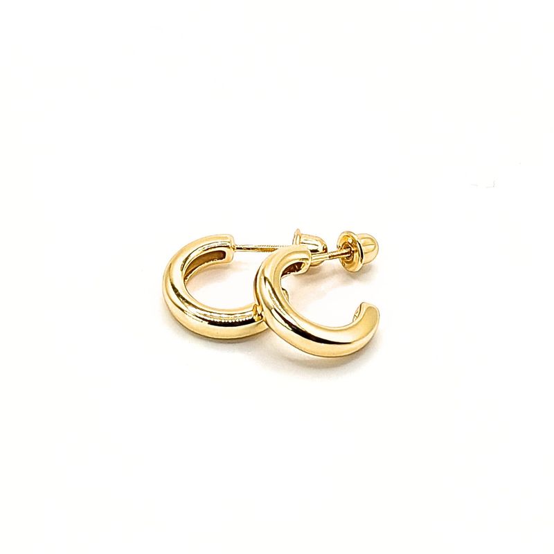 TIANA JOYAS - Argolla de Plata 925 de 15 mm con cierre de Tornillo