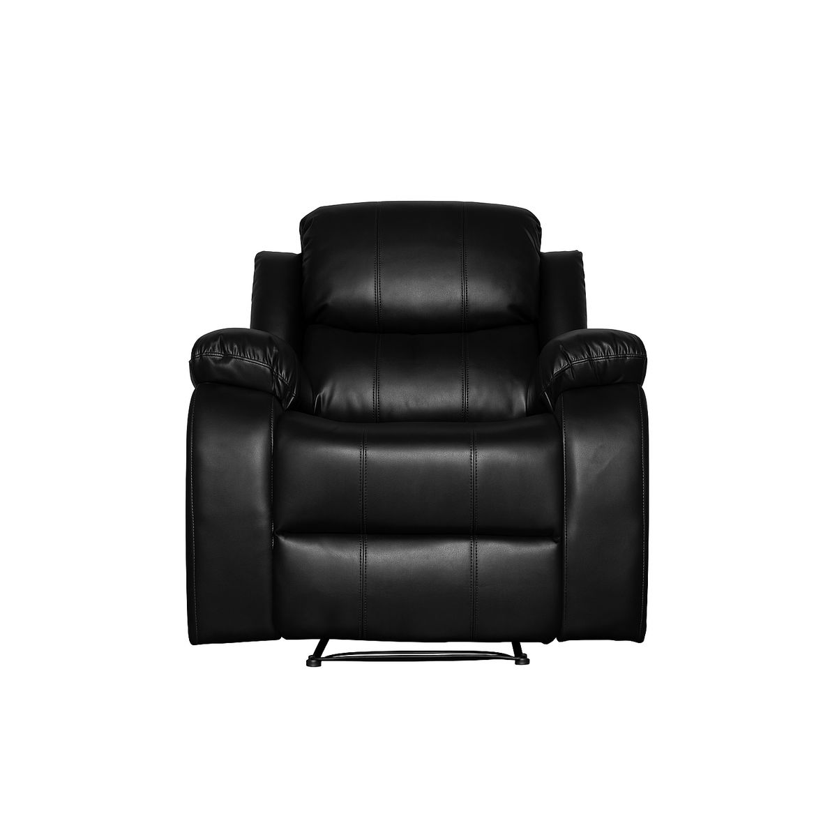 SWEET HOGAR - Sofa Berger 1 cuerpo reclinable color Negro mate