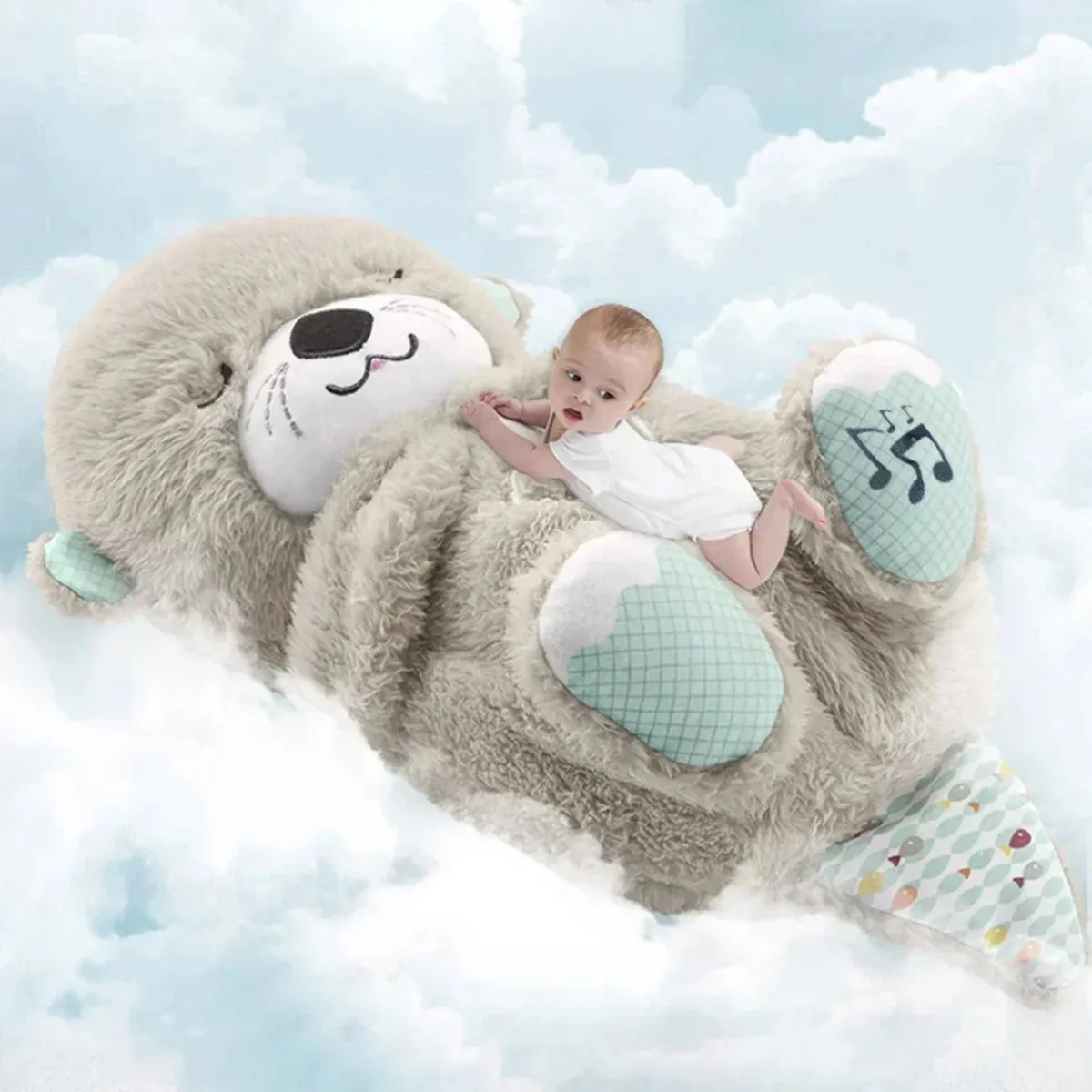 GENERICO - Nutria Peluche Apego Con Respiracion y Luz