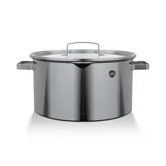 WENS - Cacerola Olla Acero Inoxidable 26Cm Cocina Con Tapa