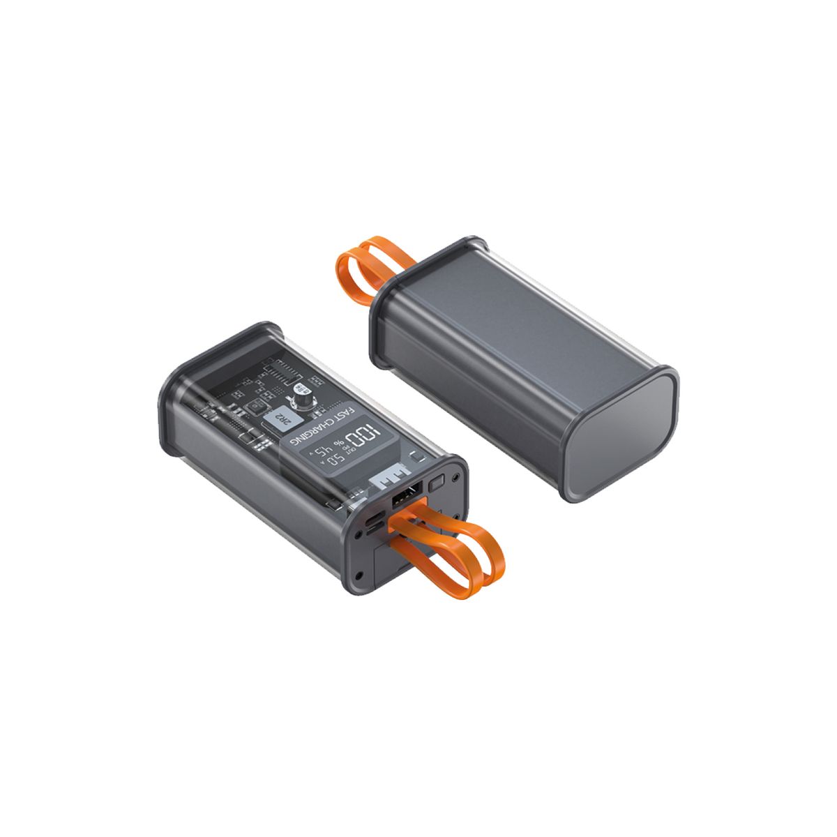 TECNOLAB - Power Bank 10000mAh 225W Diseño Transparente - PS