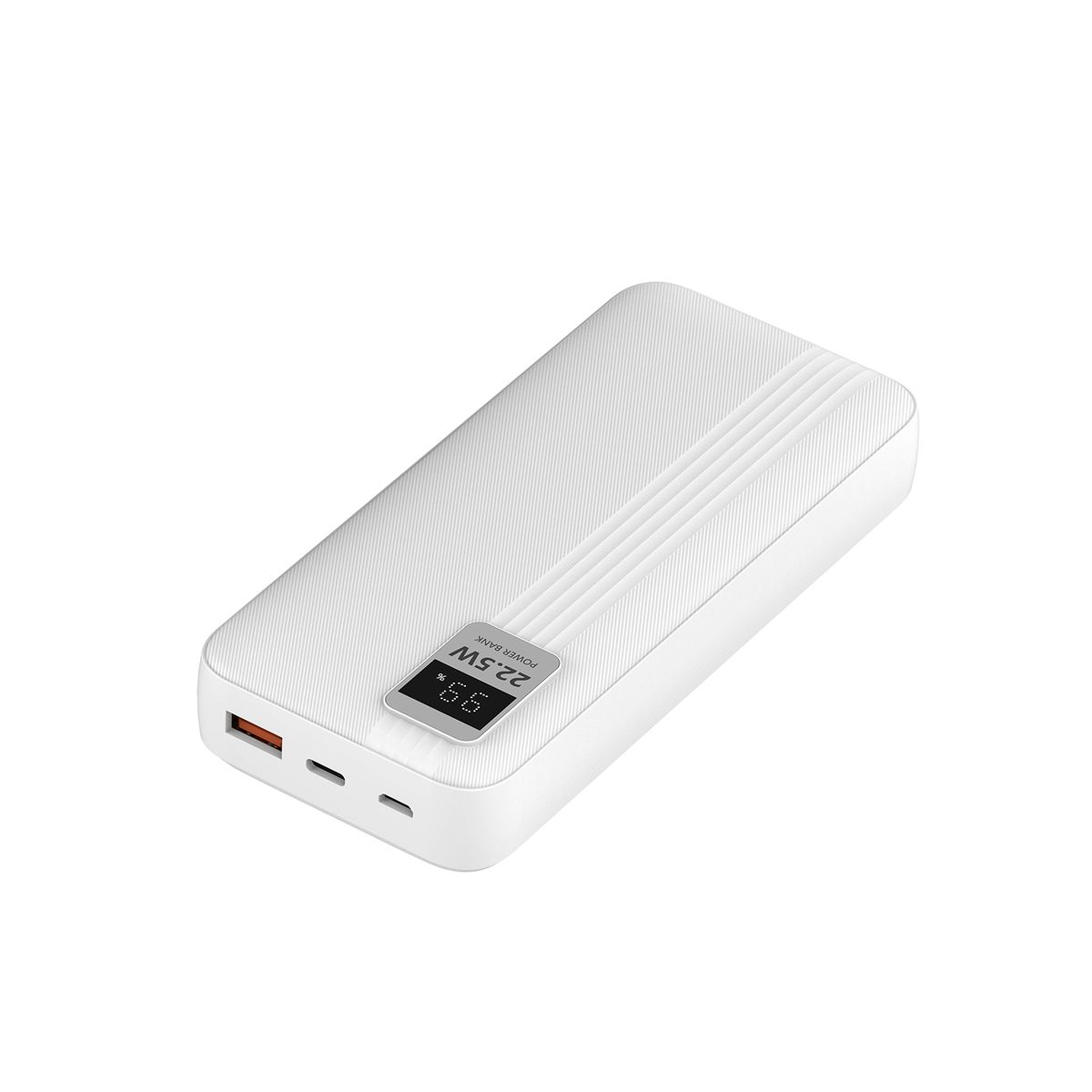 TECNOLAB - Power Bank 20000mAh 22.5W + 2 Cables Incluidos Blanco - PS