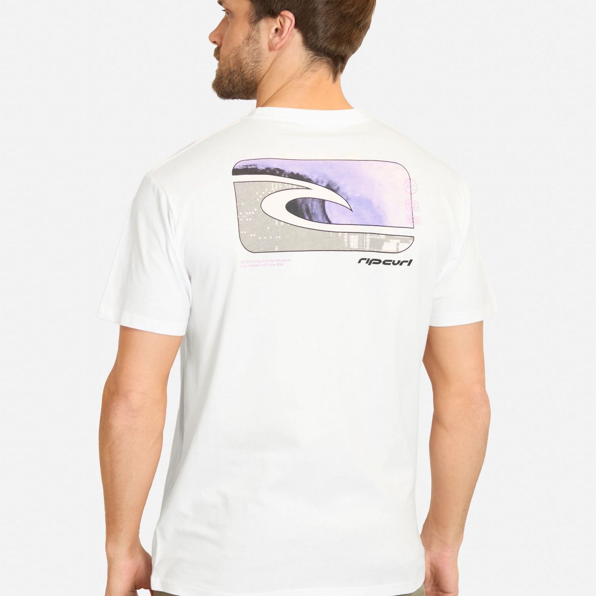 RIP CURL - Polera MC Dune Blanco Hombre Rip Curl - Blanco
