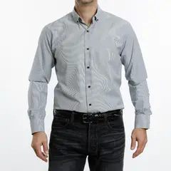 VANDINE - Camisa listada Azul Etiqueta Roja I25-12 - Azul