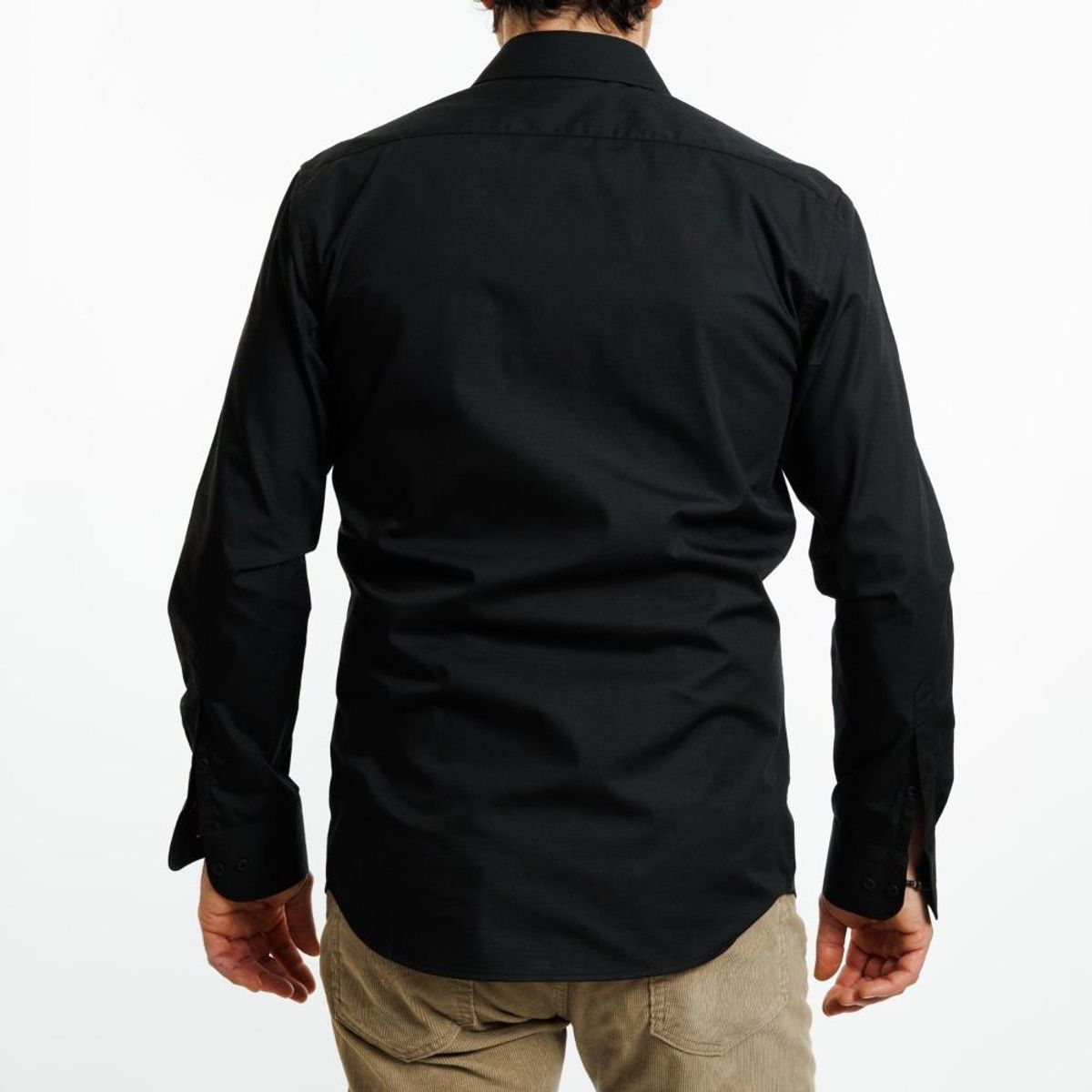 VANDINE - Camisa Negra Etiqueta Roja  I25-12 - Negro