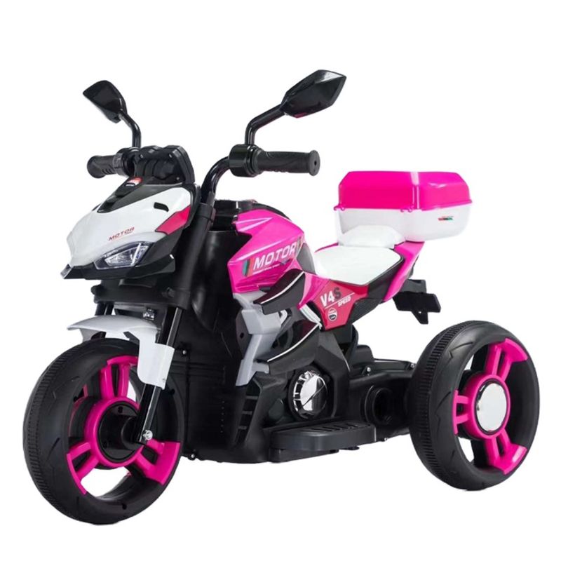MUNDO ONLINE - Moto Niños Electrica 3 Ruedas Nitro Italy V4 Luz y Sonido