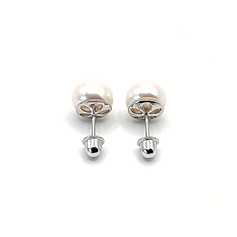 TIANA JOYAS - Aros de Perla de 9 mm en Plata 925