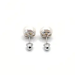 TIANA JOYAS - Aros de Perla de 9 mm en Plata 925 Joya Infanil Arito Niña sin Niquel