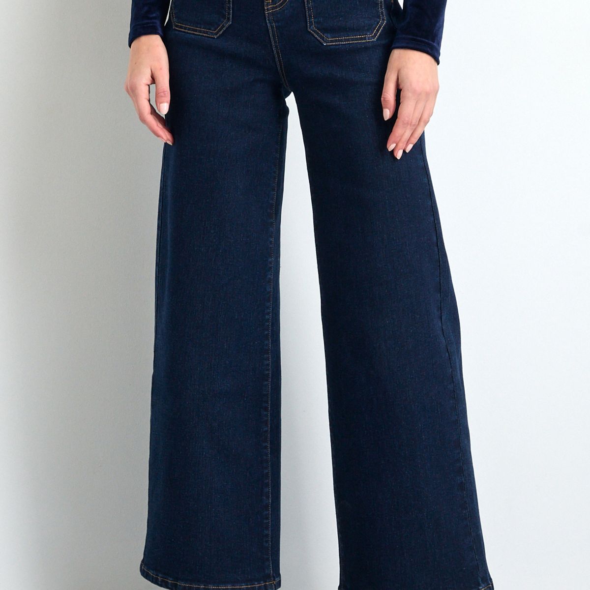 IO - Jeans Crop Mujer Azul Io