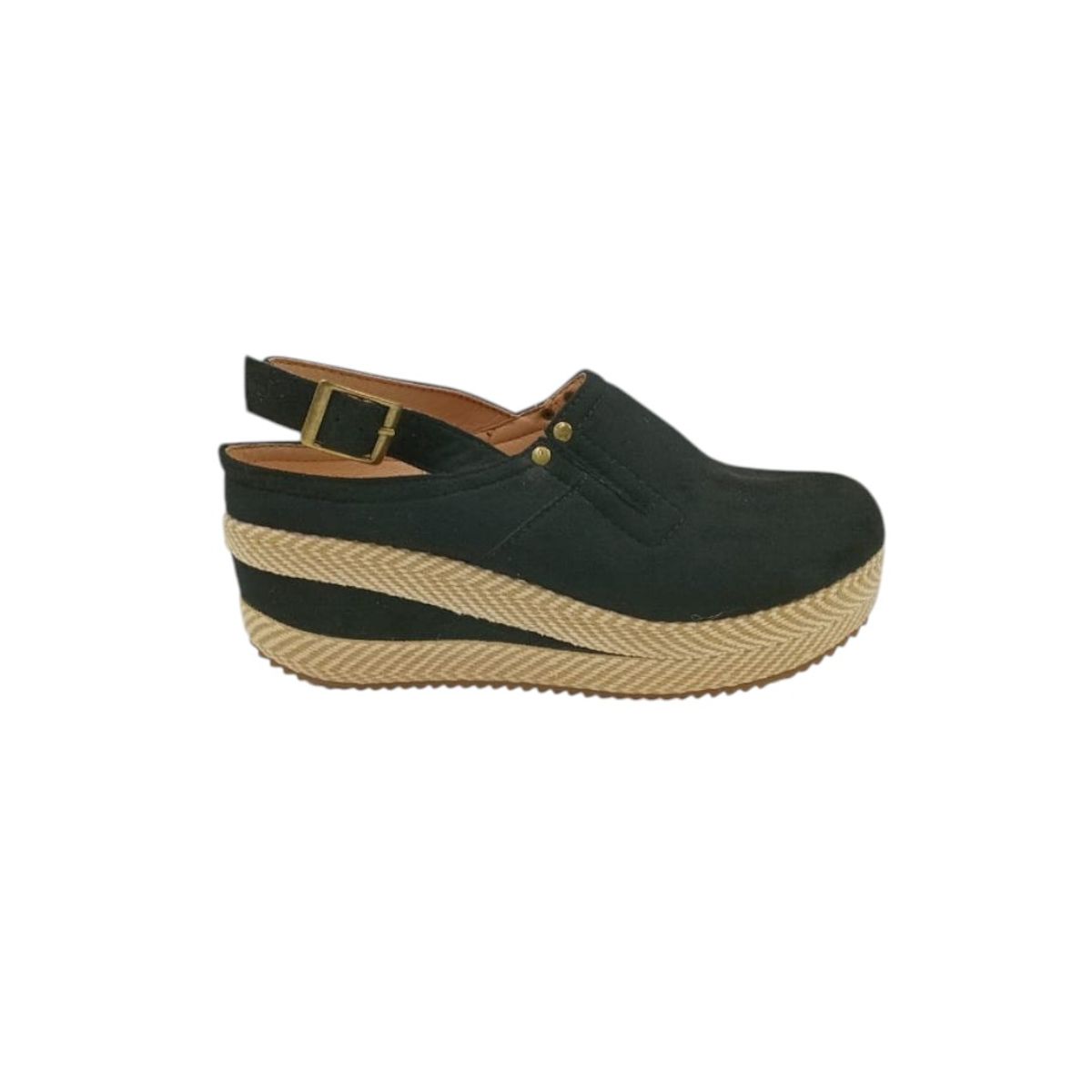 HERIEL - Zapato Panchita Negra Plataforma