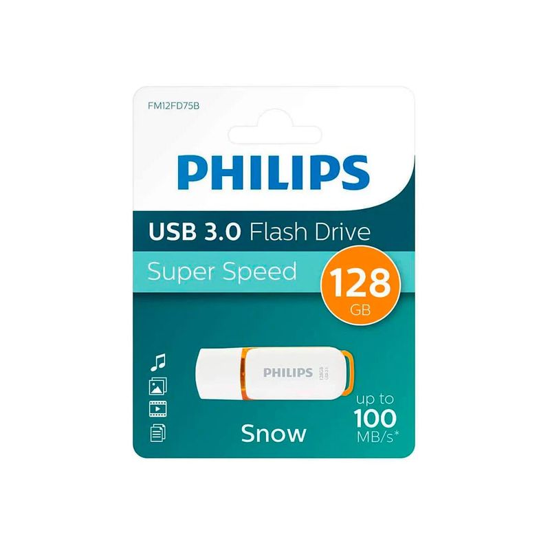 PHILIPS - Pendrive 128gb Philips Snow Usb 3.0 FM12FD75B97 - PS