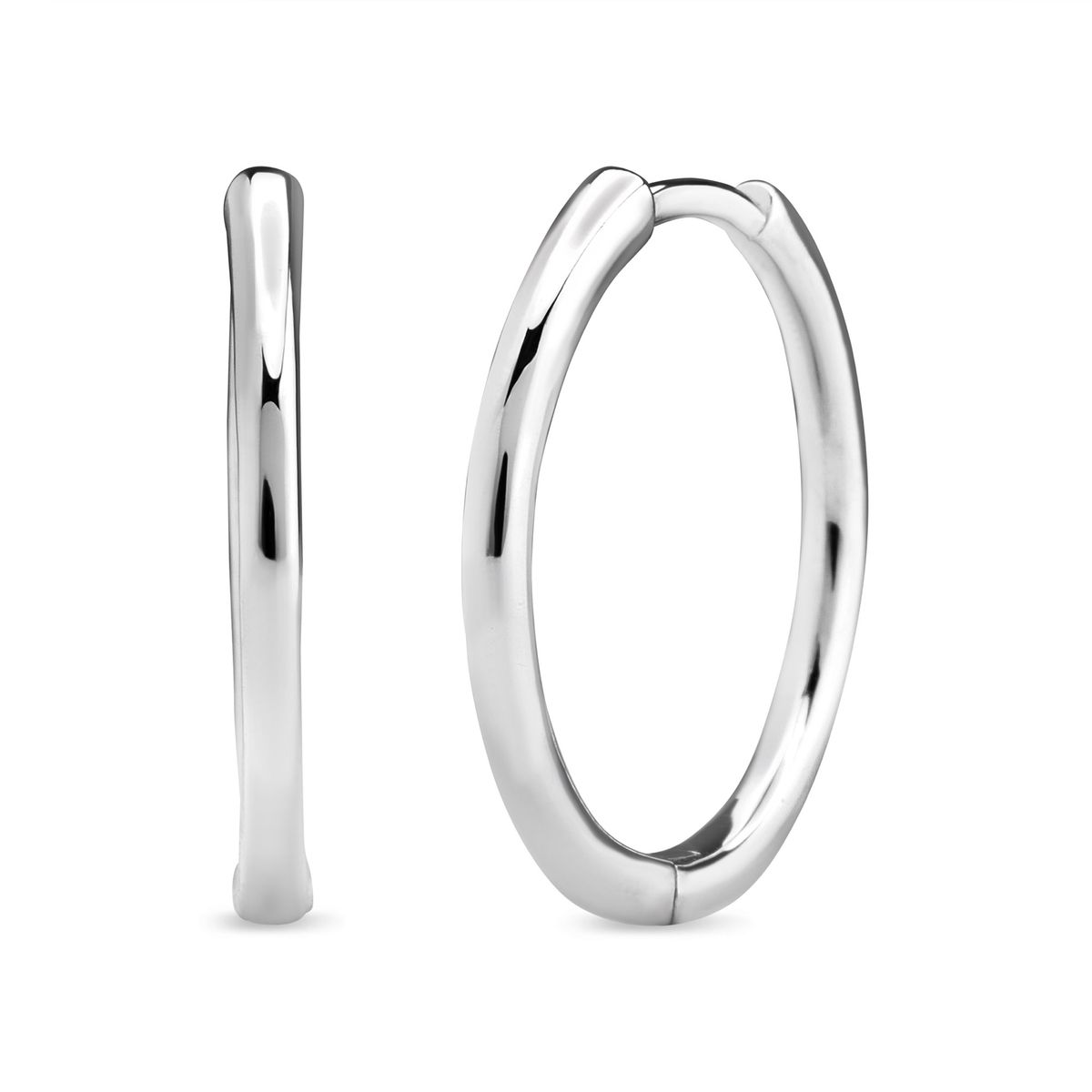 TIANA JOYAS - Aros Argolla de Plata 925 10mm, 15mm o 20mm