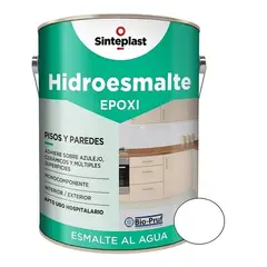 SINTEPLAST - PINTURA PARA CERAMICA Y PISOS ANTIBACTE BLANCO 1L HIDROESMALTE